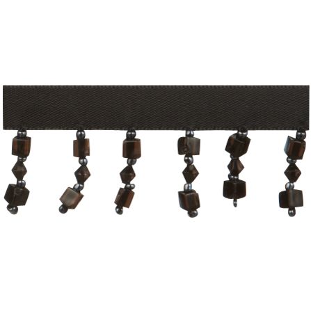 John Lewis Square Beaded Trim, Black