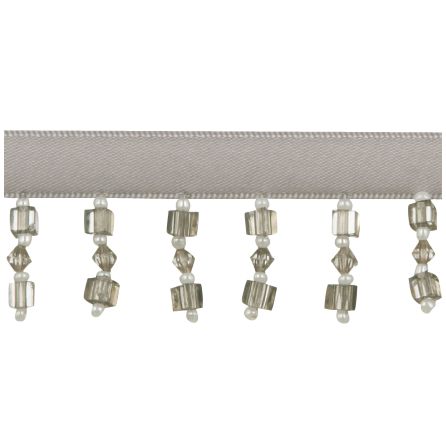 John Lewis Square Beaded Trim, Grey