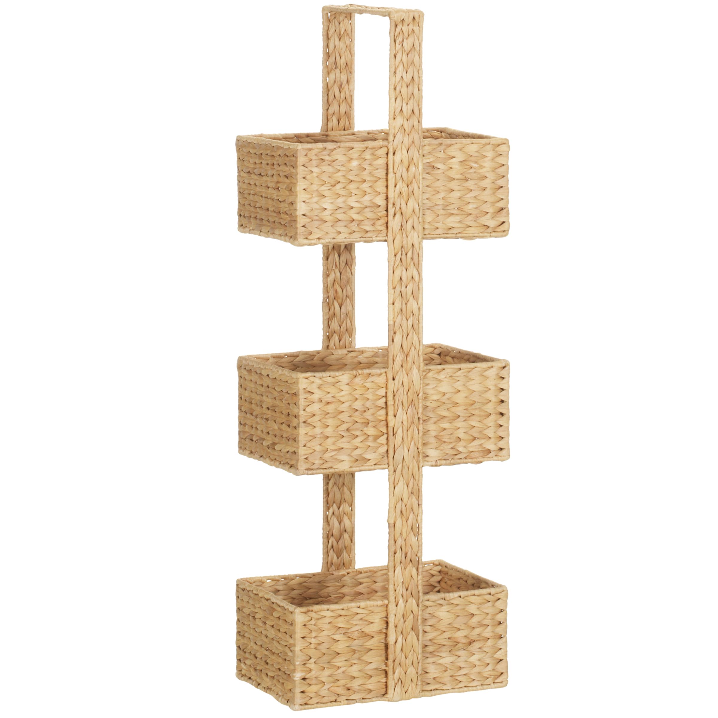 Water Hyacinth Freestanding Caddy Natural