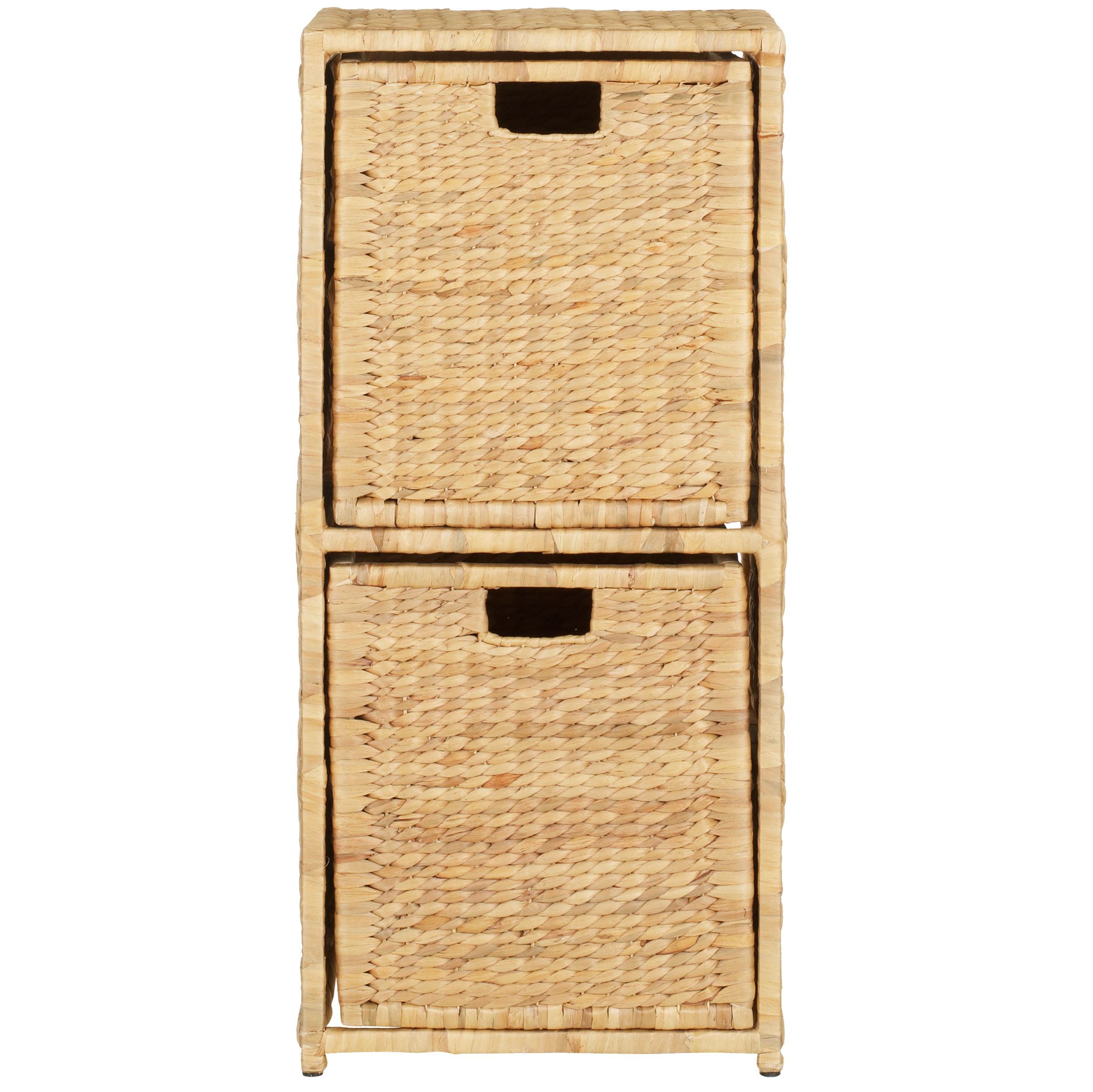 Water Hyacinth Two Drawer Bathroom Unit