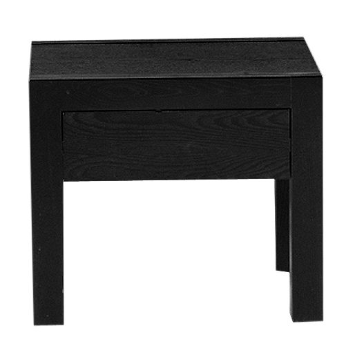 Halsted Black Bedside Table