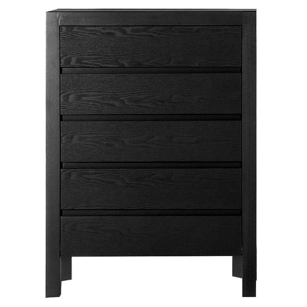 John Lewis Halsted Black 5 Drawer Chest at John Lewis