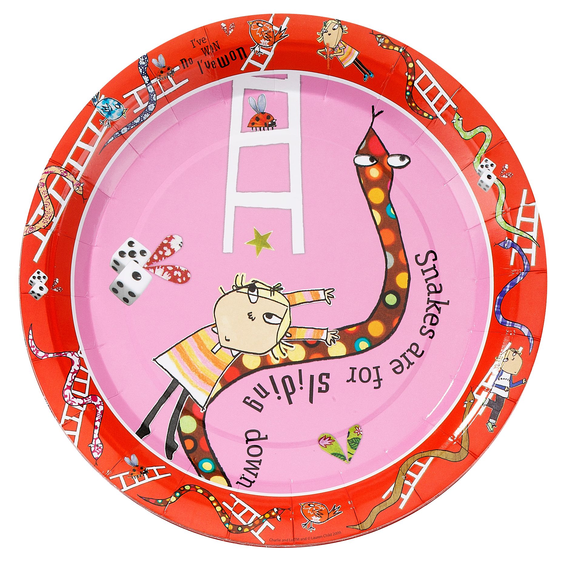 Charlie & Lola Paper Party Plates, 23cm