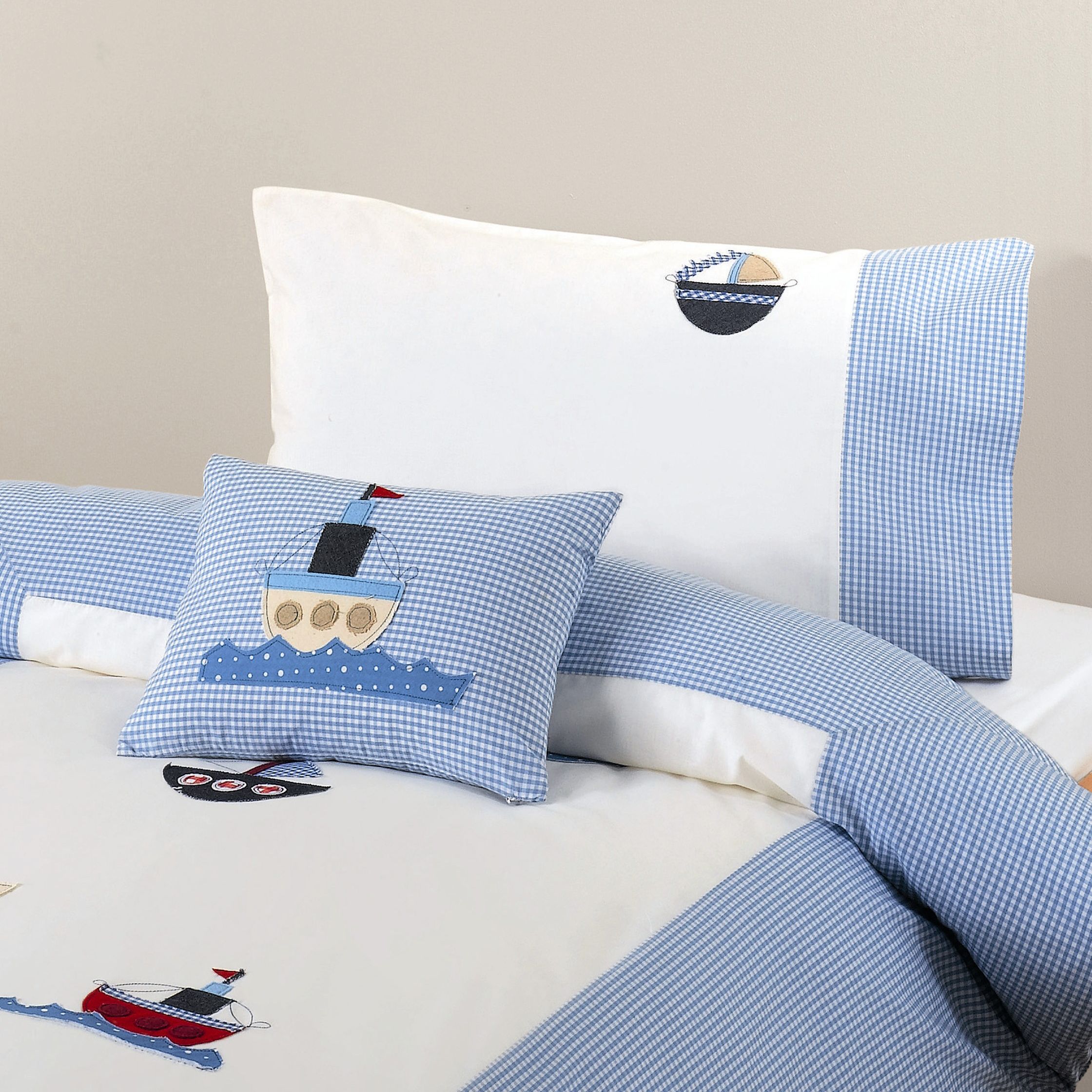 Boats Duvet Cover Set, Single