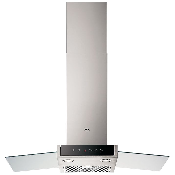 AEG DI9814M Island Chimney Cooker Hood, Stainless Steel at JohnLewis