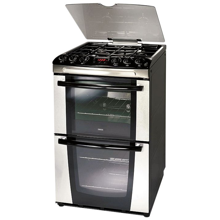 Zanussi ZKG5540XFN Gas Cooker Stainless Steel