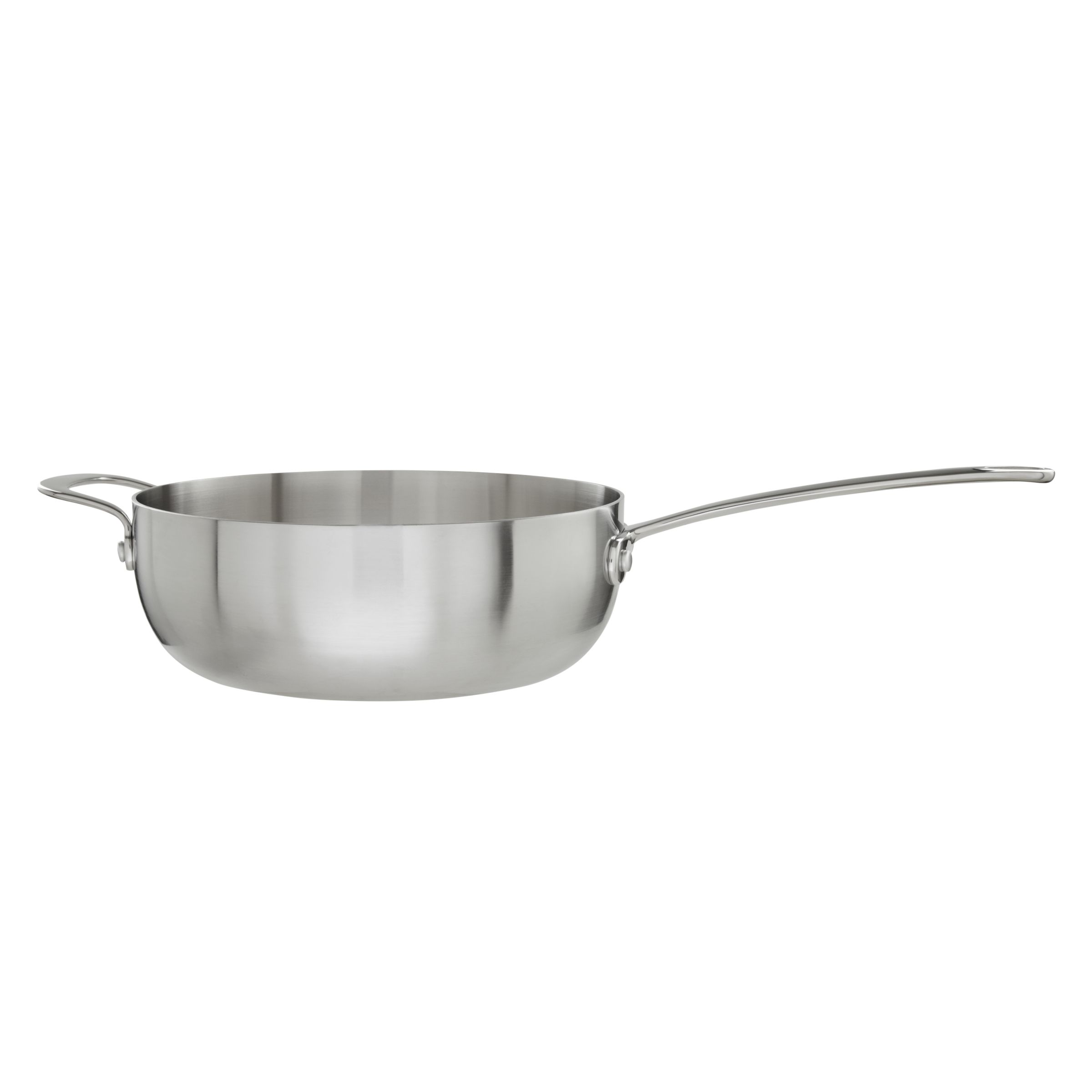 John Lewis 3-Ply Chefs Pan With Helper