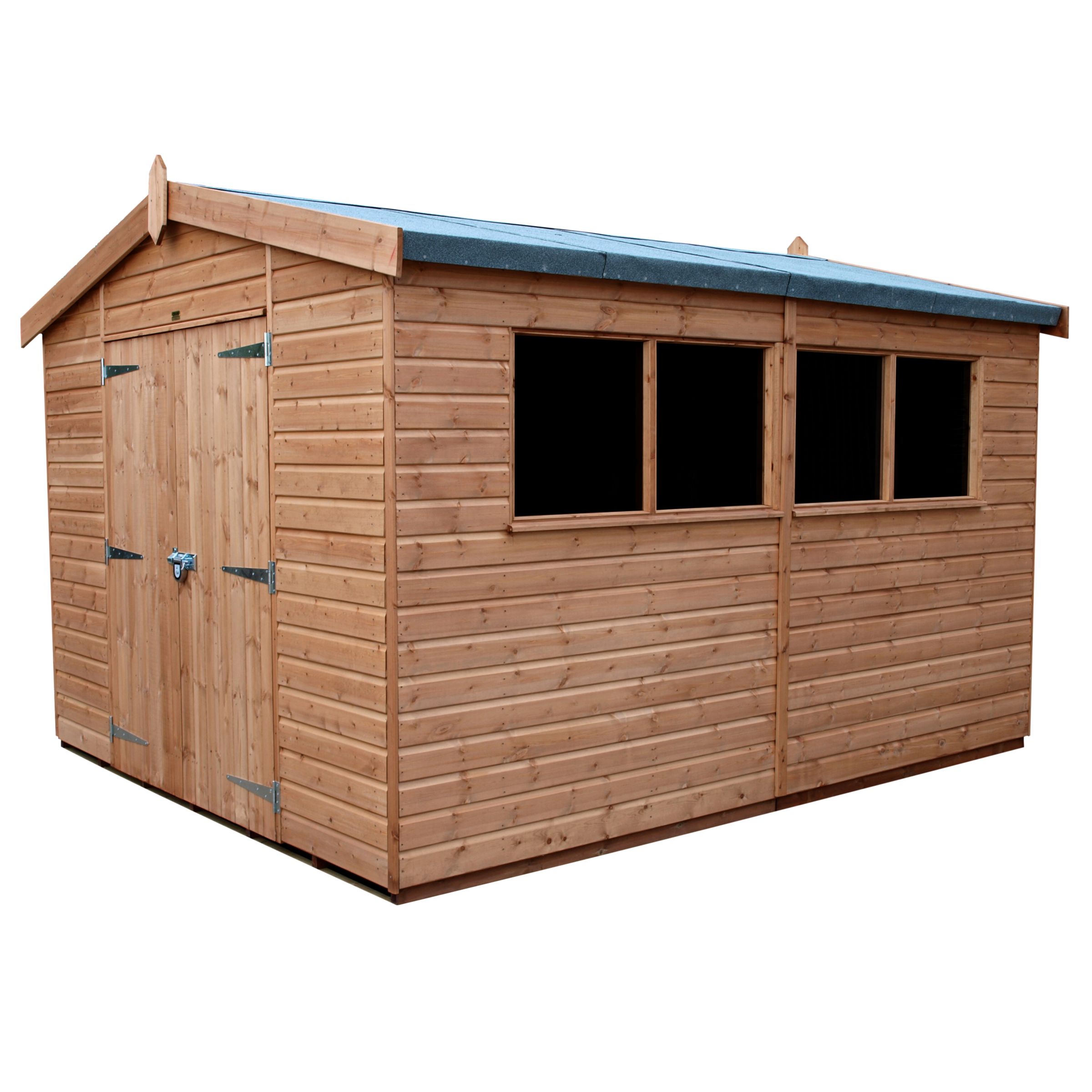 Crane Garden Workshop, 3x3.6m, Natural, Style C at John Lewis
