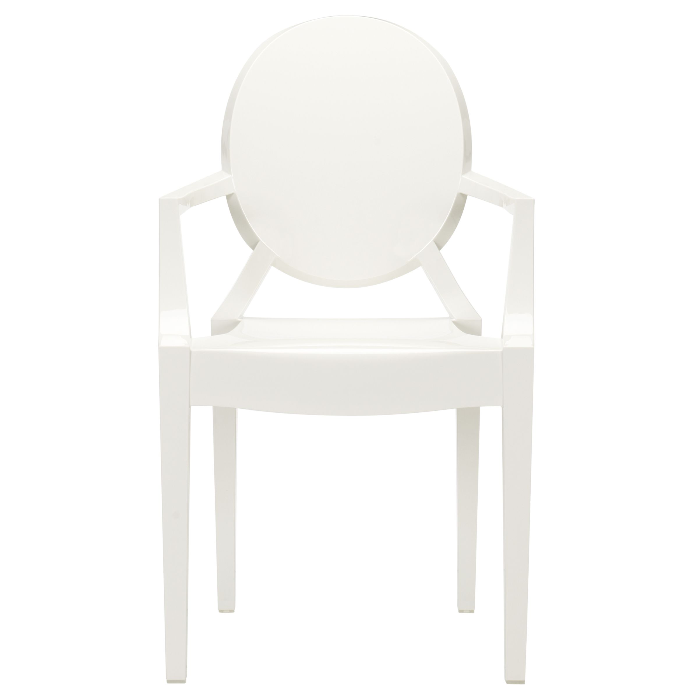 Philippe Starck for Kartell Louis Ghost Chair, White at John Lewis