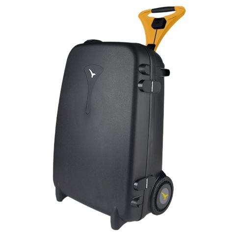 Live Luggage Trolley Case, Yellow at John Lewis