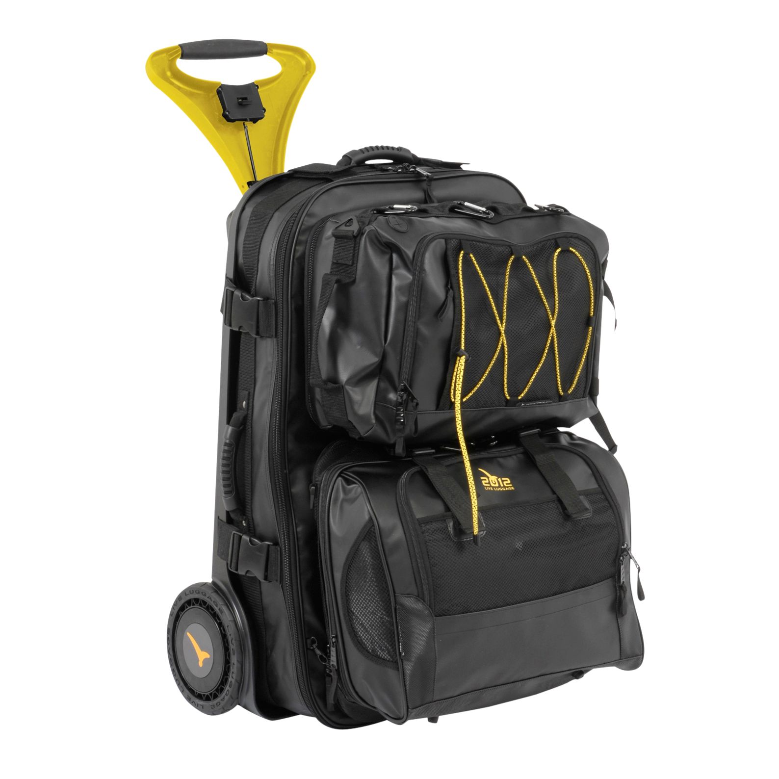 Live Luggage 2012 Sports Bag, Black/Yellow at John Lewis