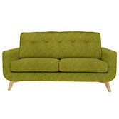 John Lewis Barbican Medium Sofa, Cossette Green / Light Leg, width 176cm