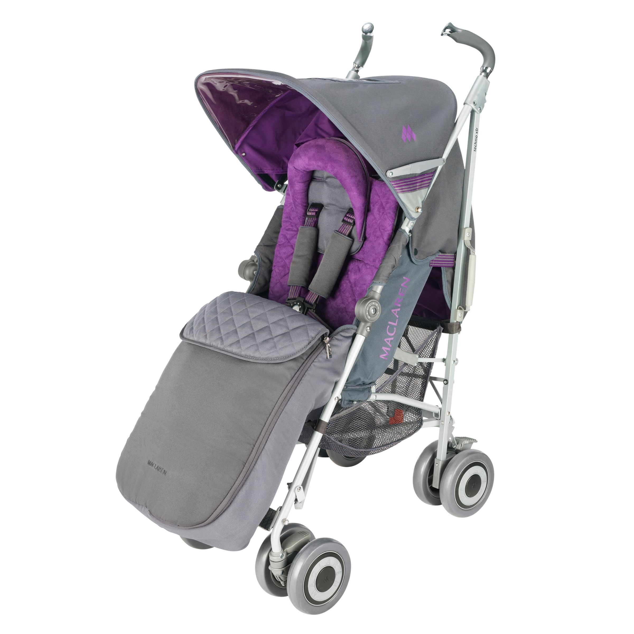 Maclaren Techno XLR Pushchair, Charcoal/Majestic at John Lewis