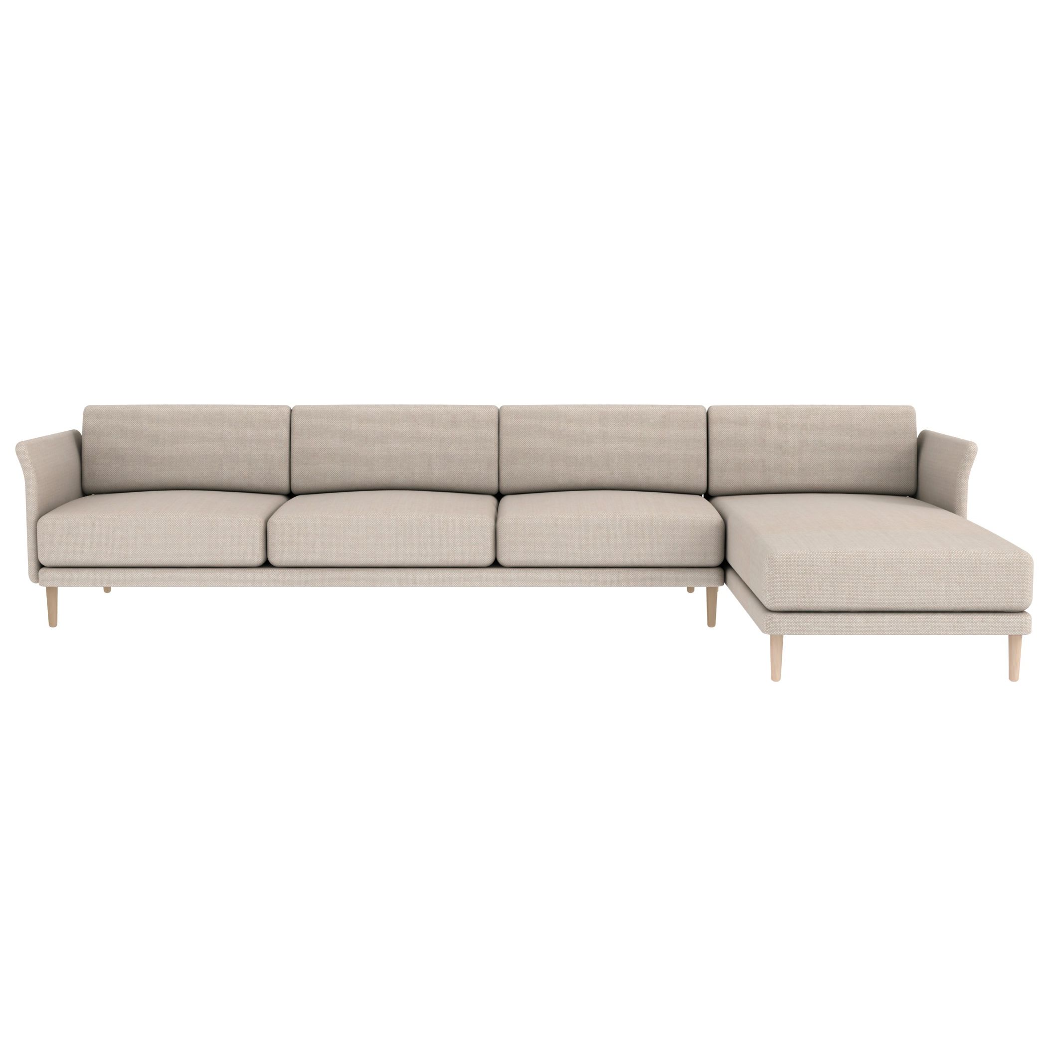 Matthew Hilton for Case Theo 3 Seat Sofa and Chaise, Pepper at John Lewis