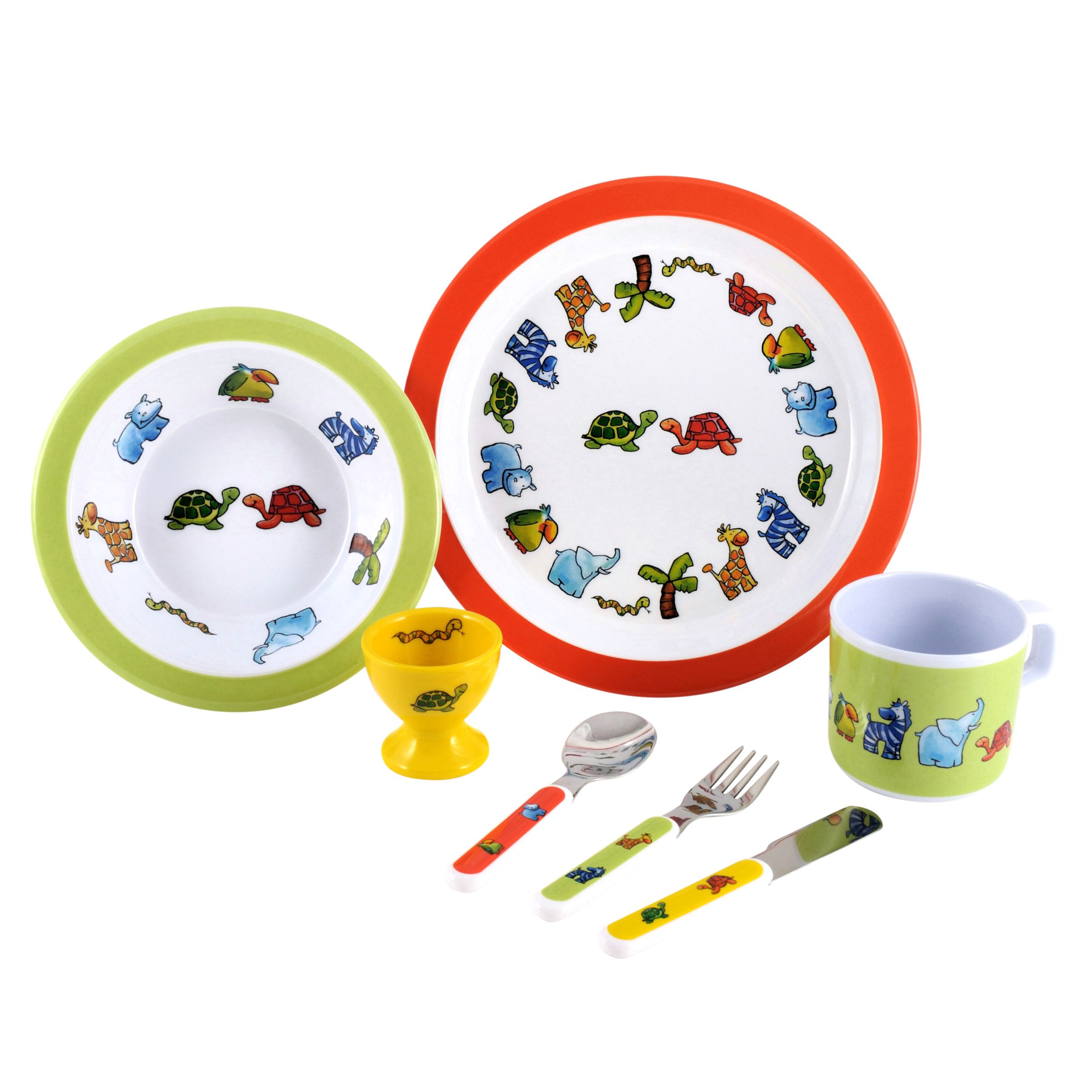 Jungle Friends Melamine Dinner Set