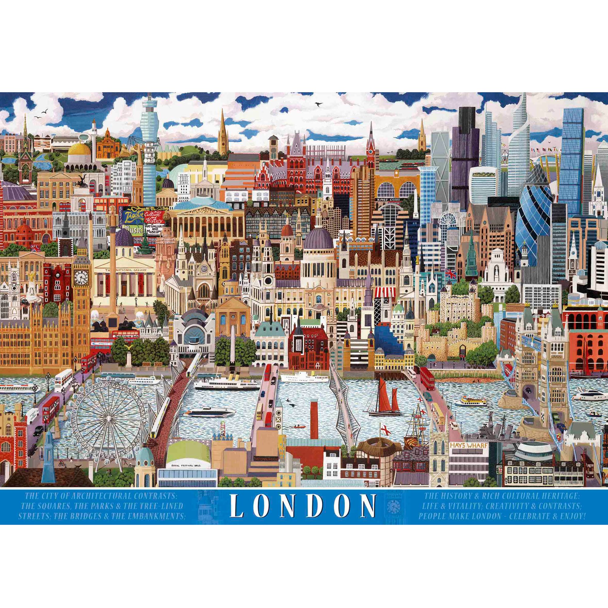 Ravensburger London Skyline Jigsaw Puzzle, 1000 Piece