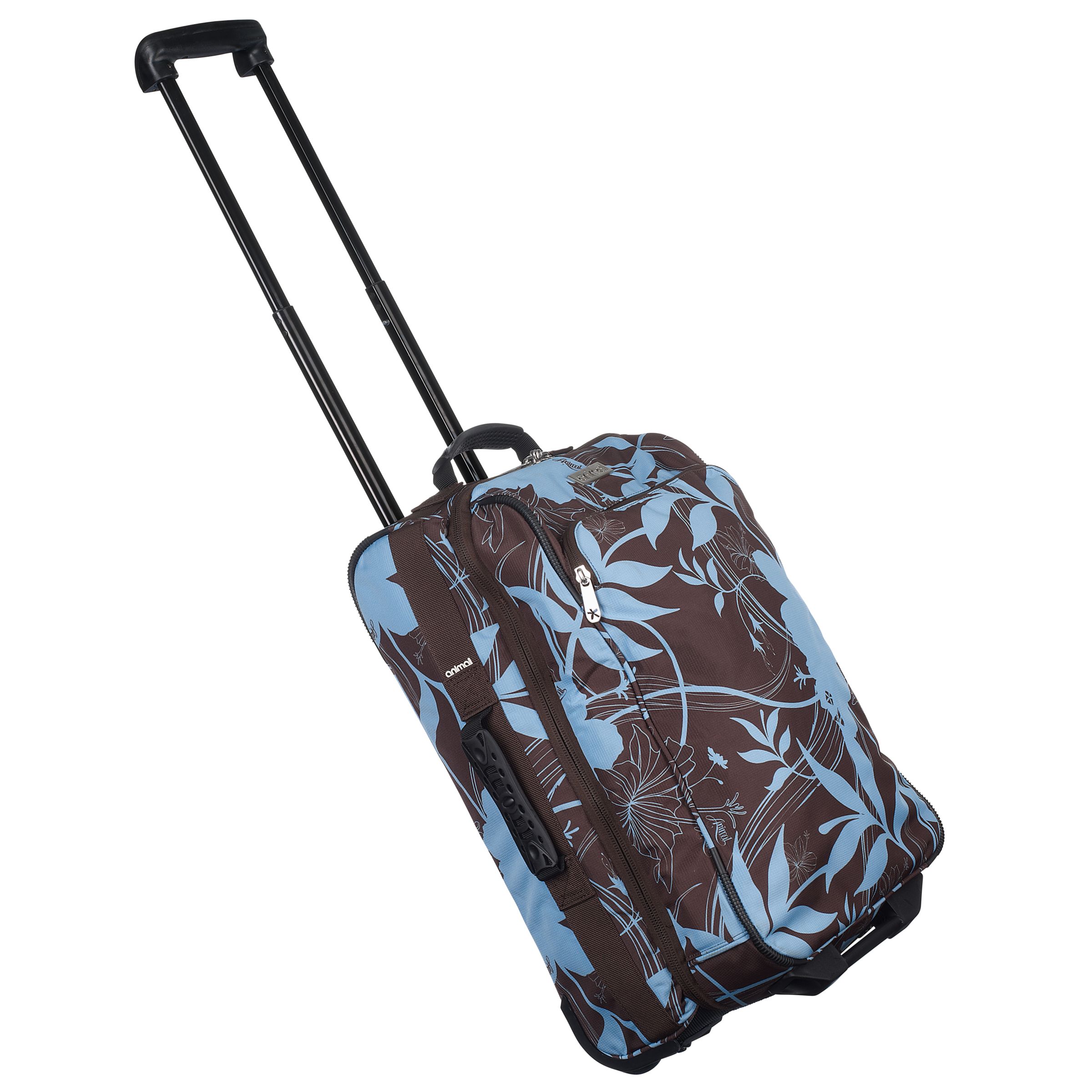 Animal Dunk Trolley Bag, Brown/Light Blue