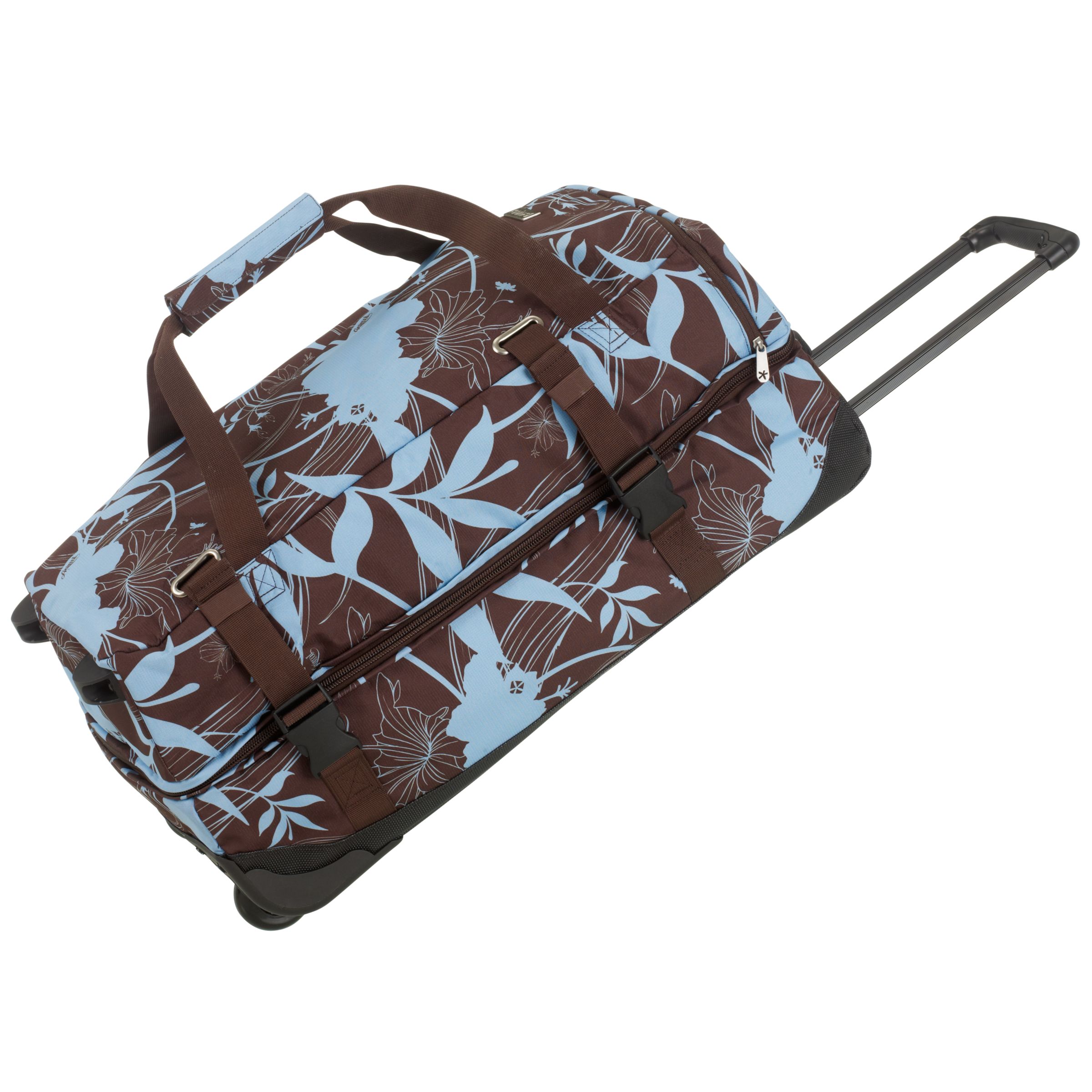 Animal Fantome Wheeled Holdall, Brown/Light Blue