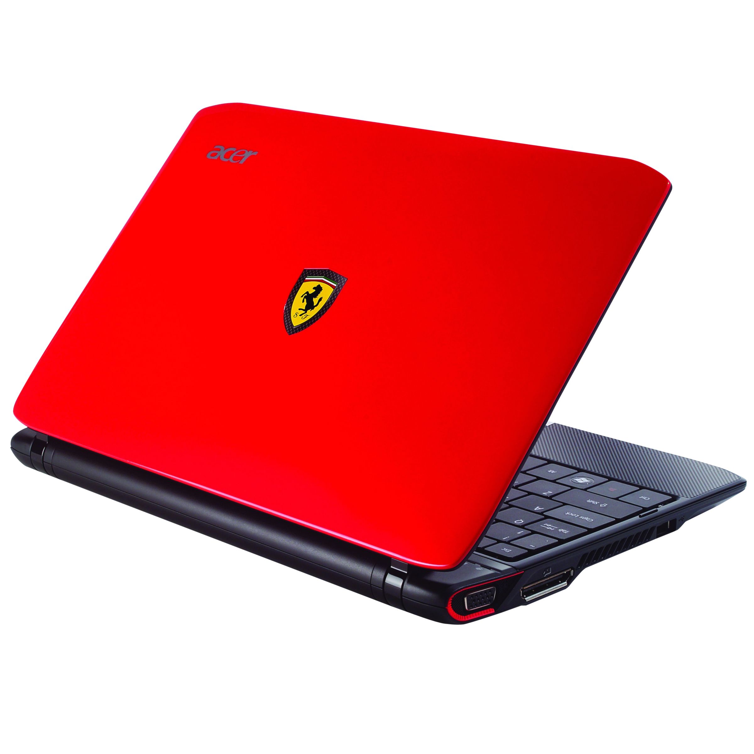 Acer Ferrari One Netbook, 1.2GHz with 11.6 Inch Display, Red at John Lewis