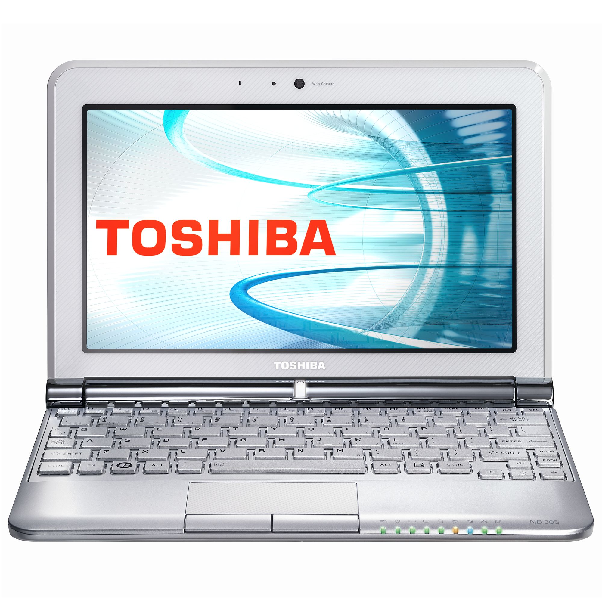 Toshiba NB305-105 Netbook, 1.66GHz with 10.1 Inch Display, Silver, £299.95