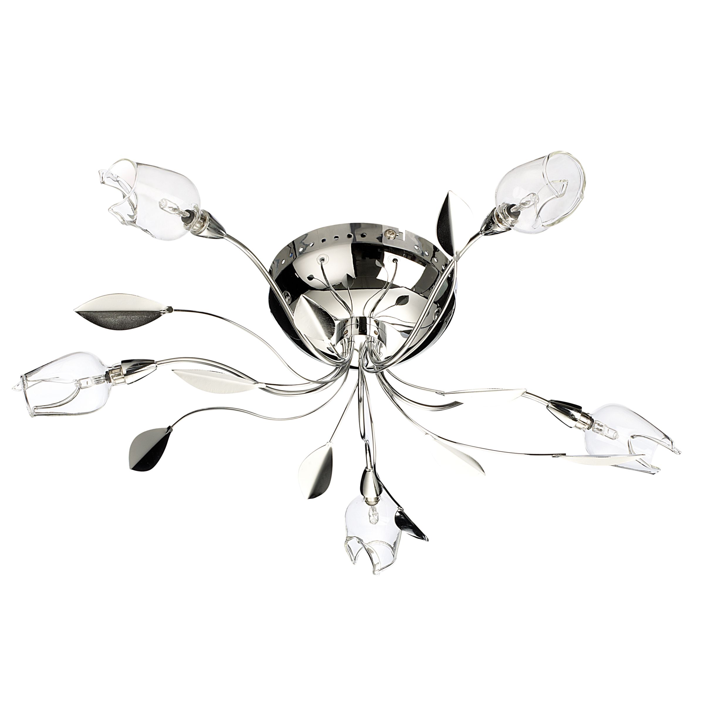 John Lewis Oria Ceiling Light, 5 Arm