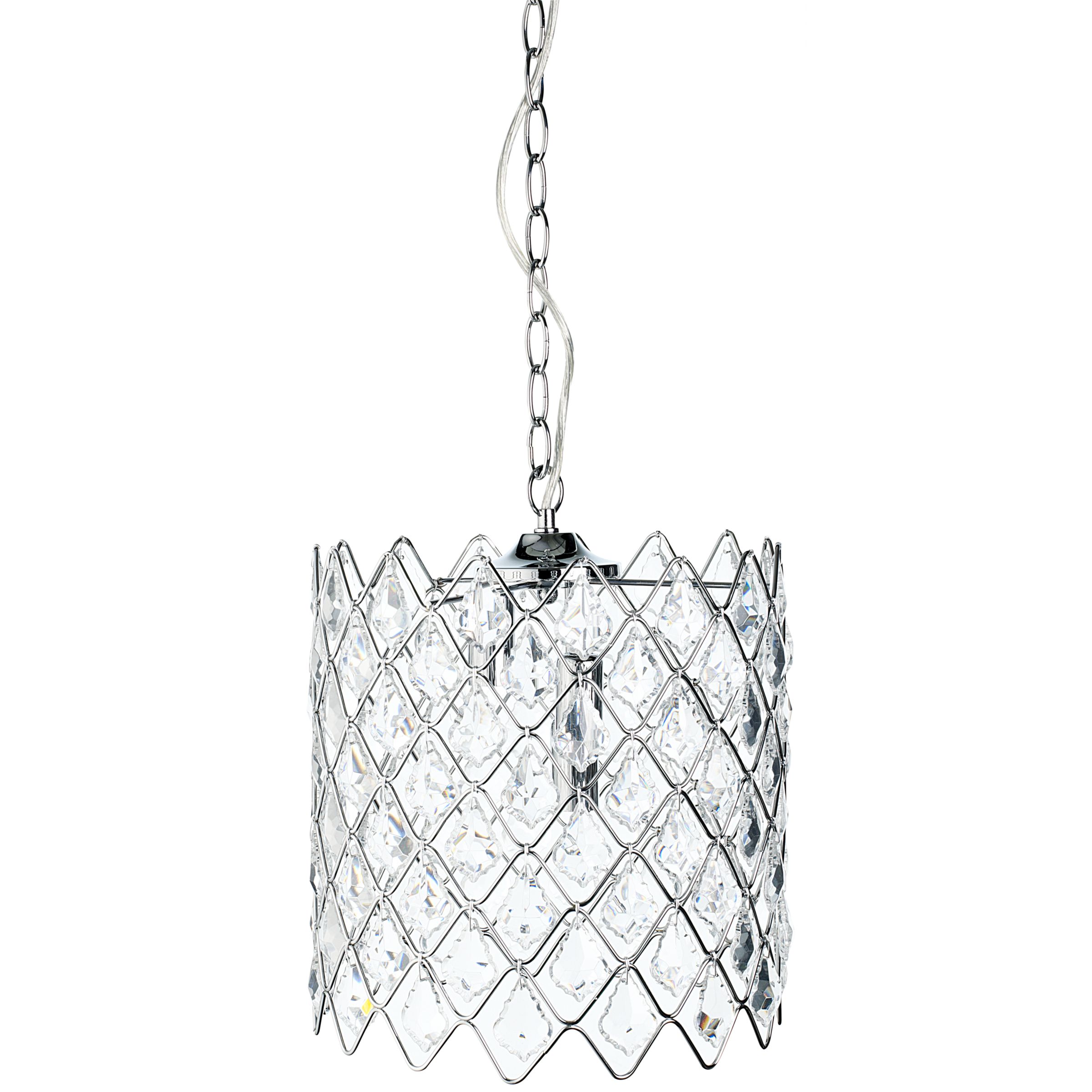 John Lewis Delta Crystal Weave Ceiling Light, Large at John Lewis