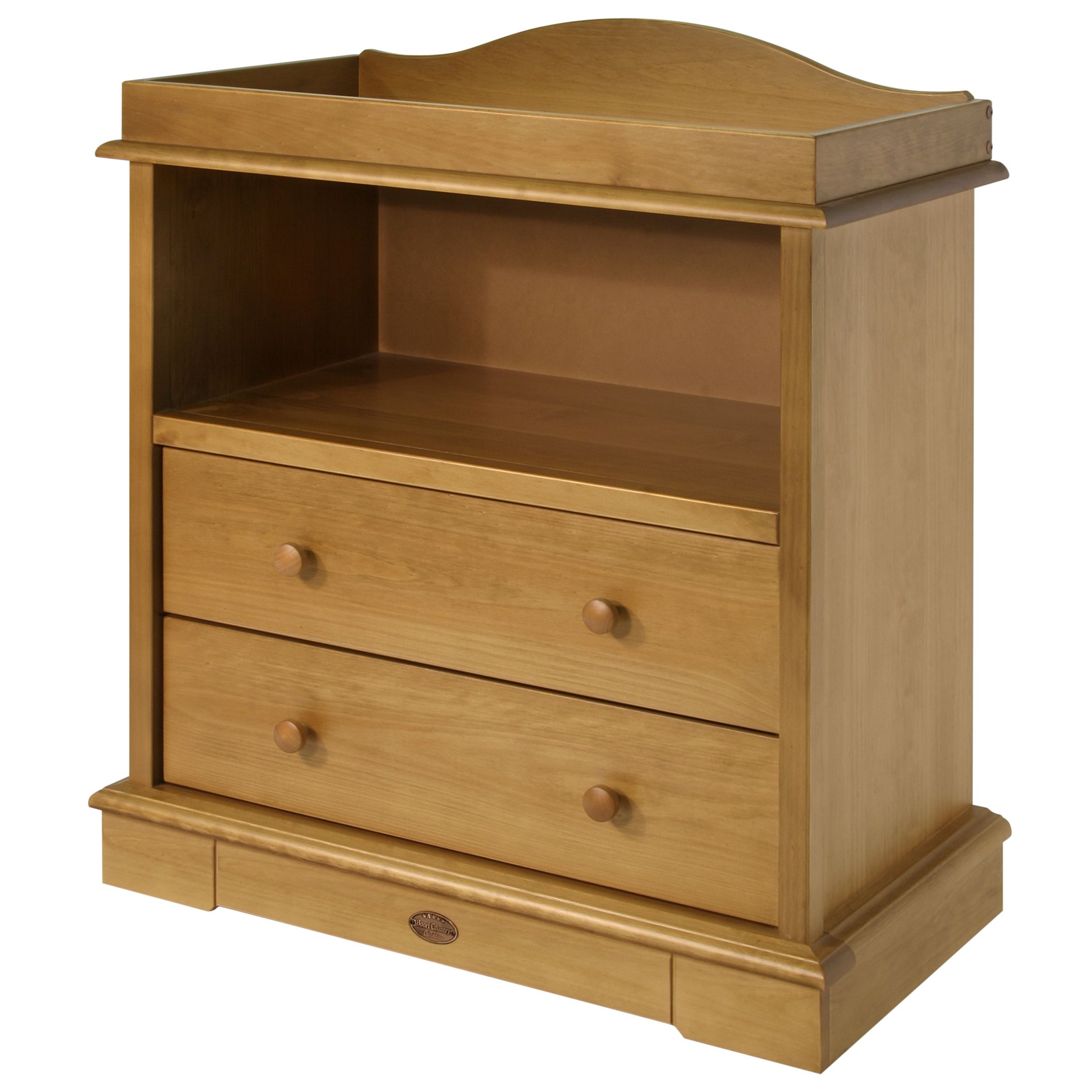 Boori 2 Drawer Chest and Changing Unit, Heritage Teak at John Lewis