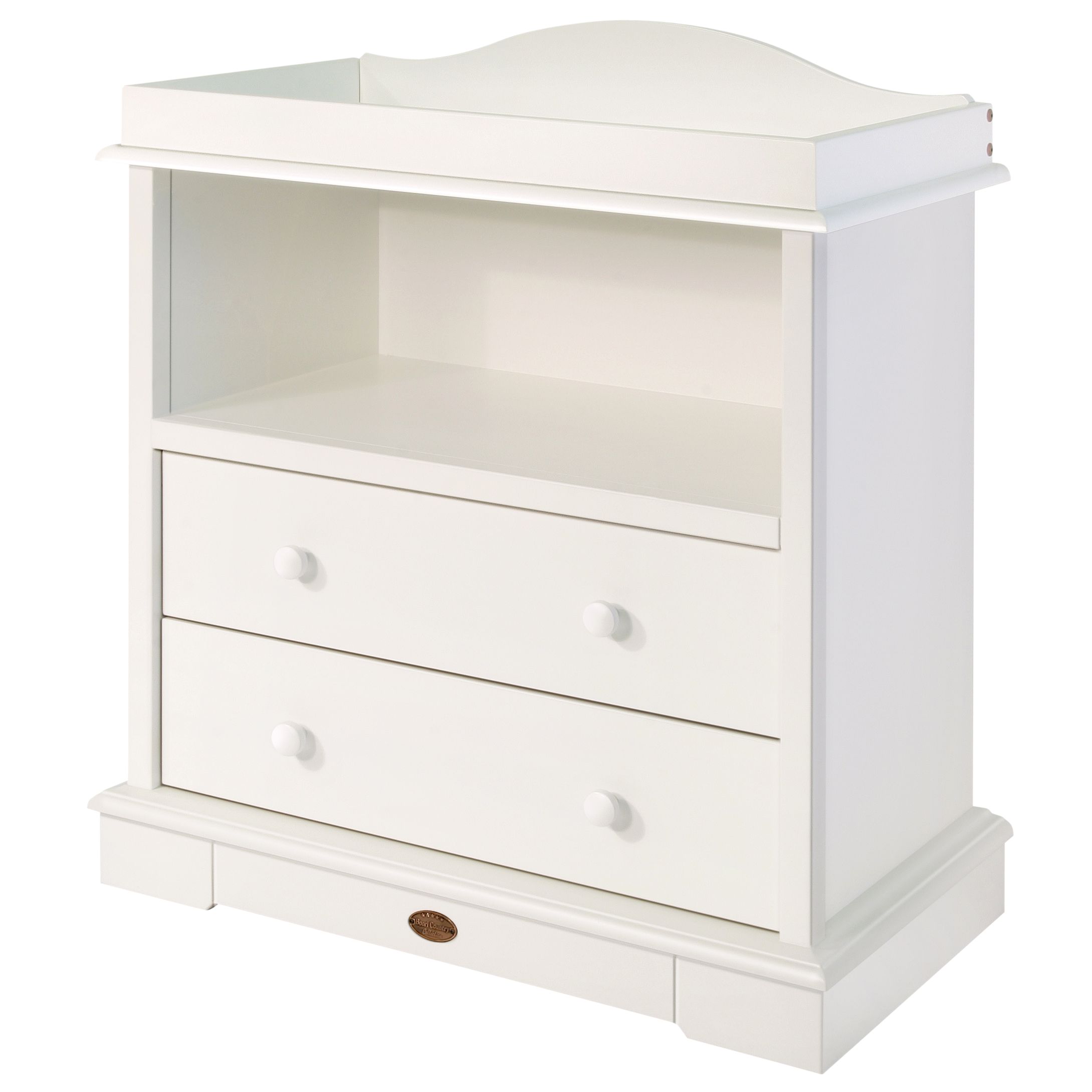 2 Drawer Chest and Changing Unit, White