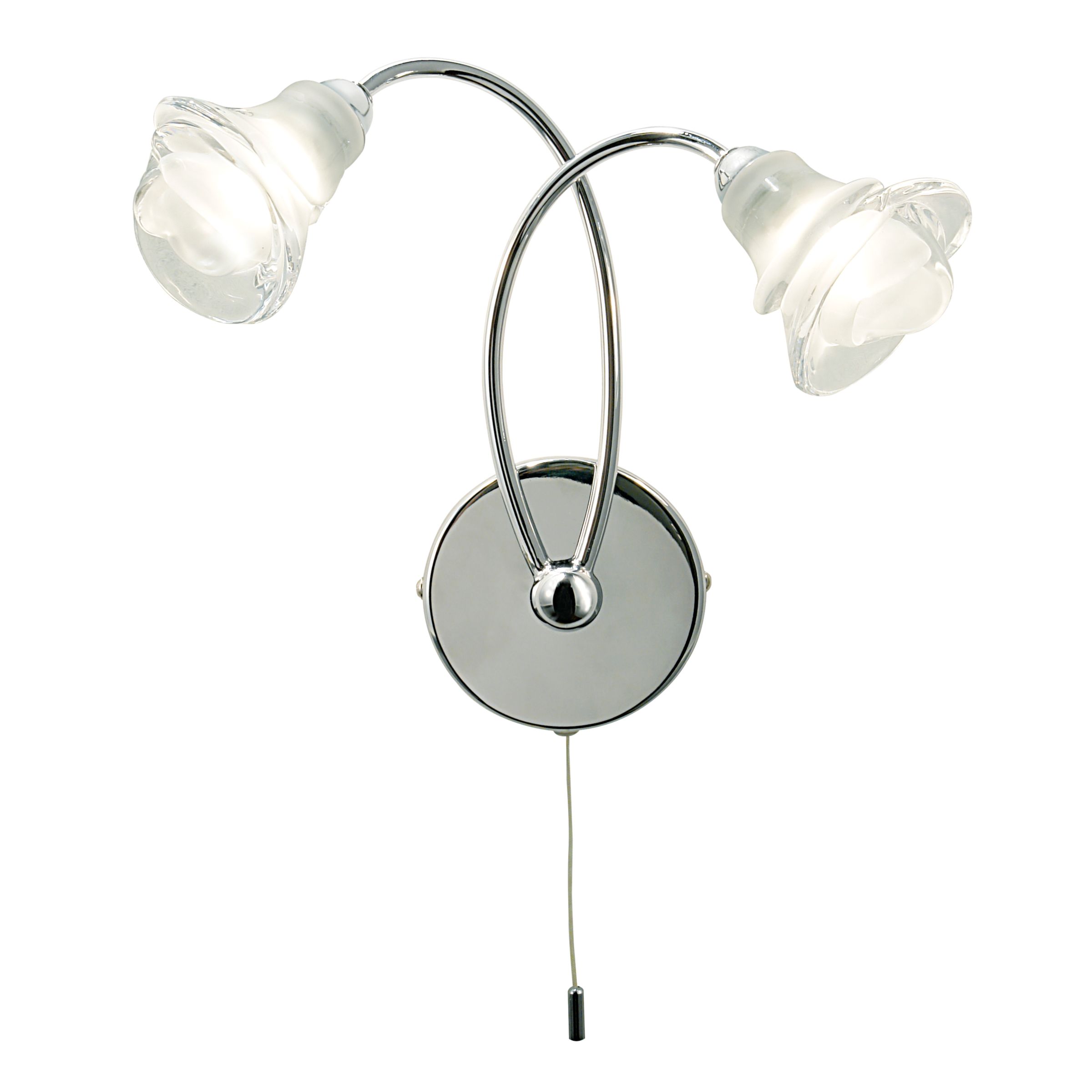 John Lewis Camille Wall Light, 2 Arm