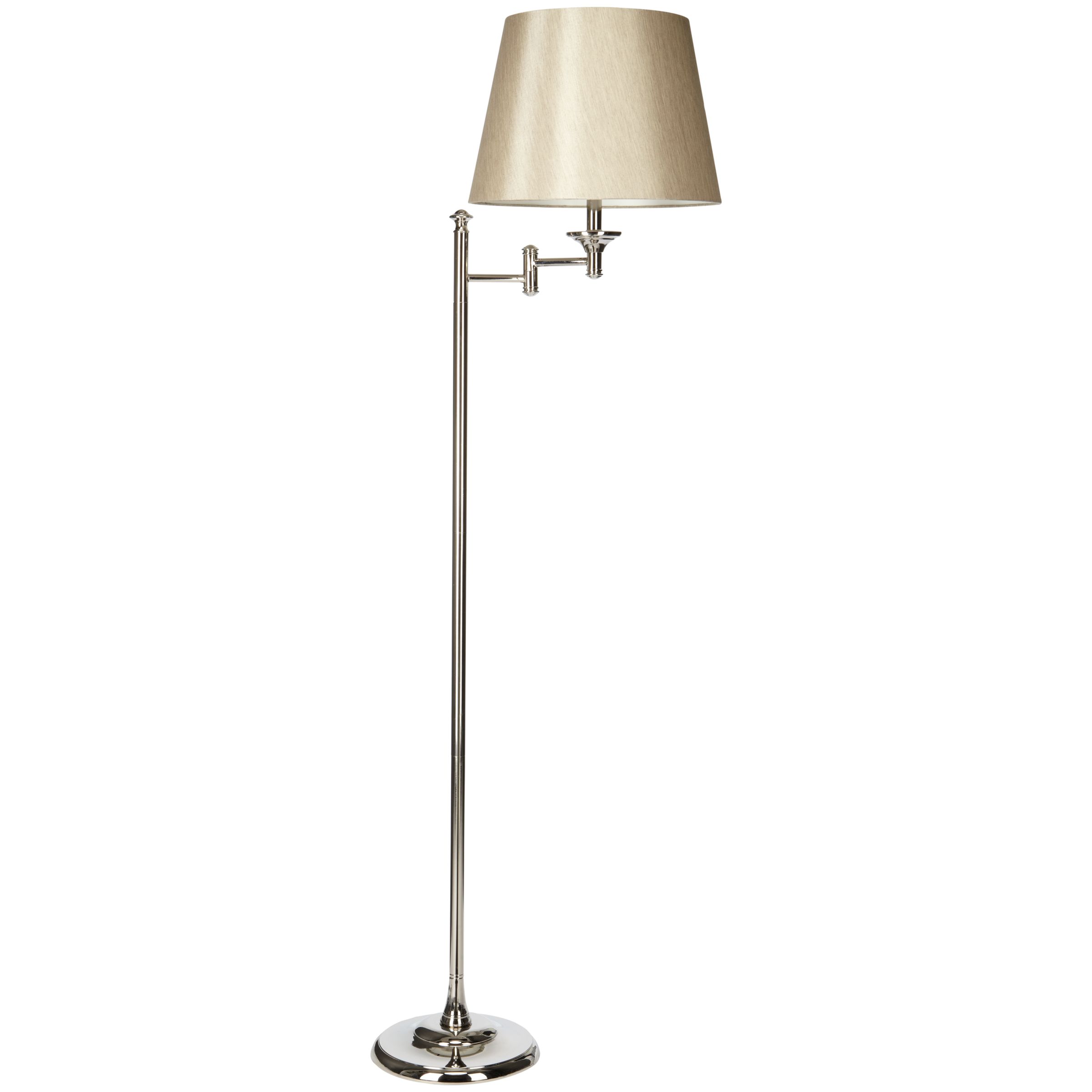 John Lewis Dominic Floor Lamp, Nickel