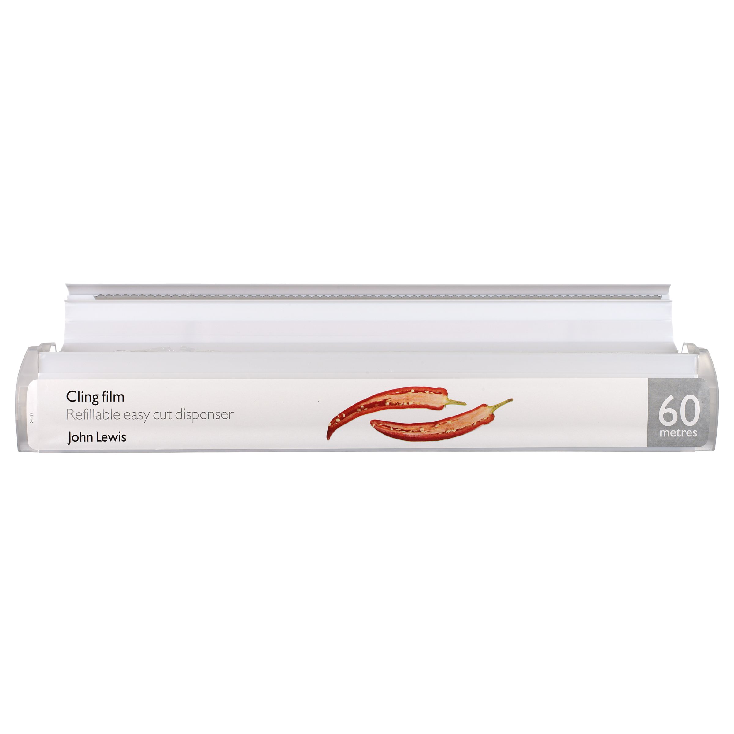 John Lewis Cling Film Roll With Dispenser, 60 Meters