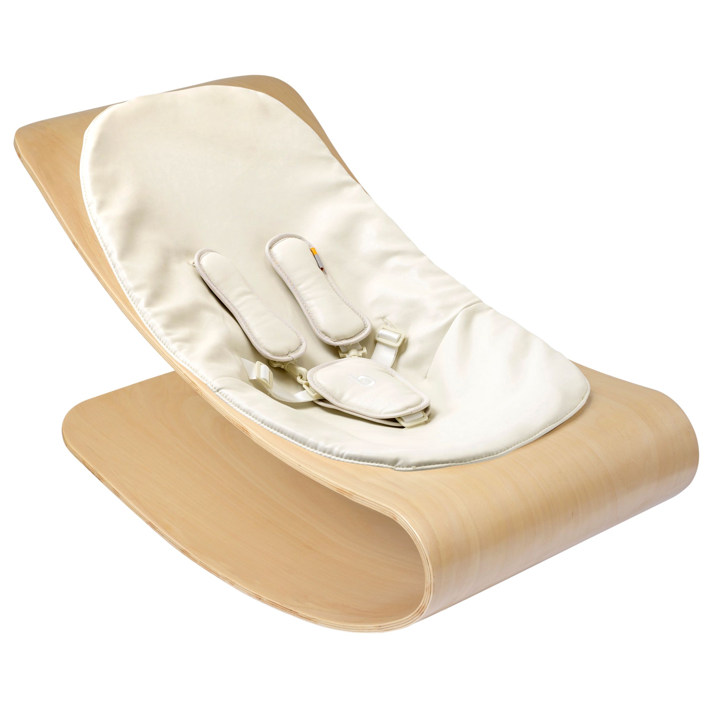 bloom Coco Stylewood Baby Lounger, Natural with Coconut White