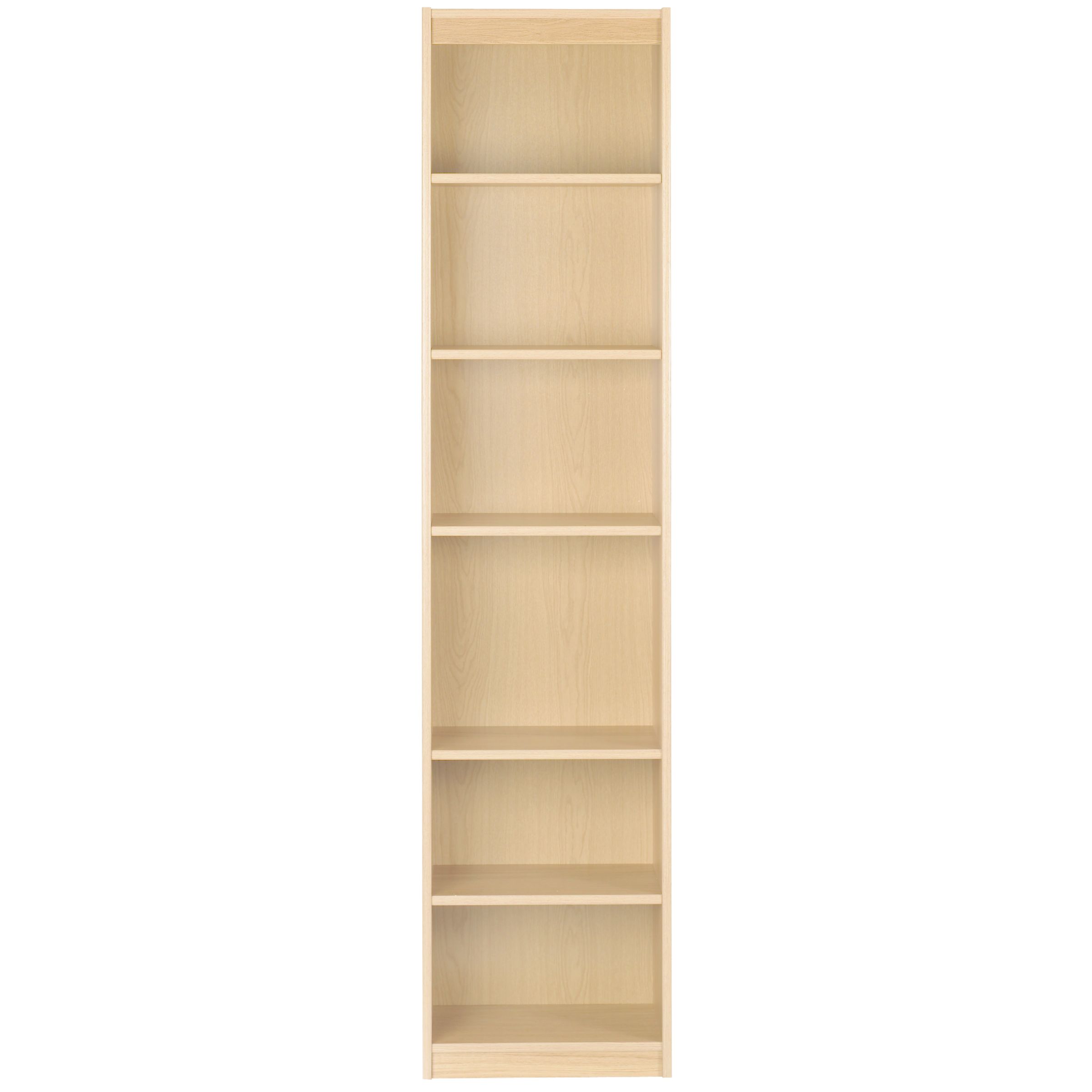 John Lewis Agatha Tall Narrow Bookcase, Maple at John Lewis