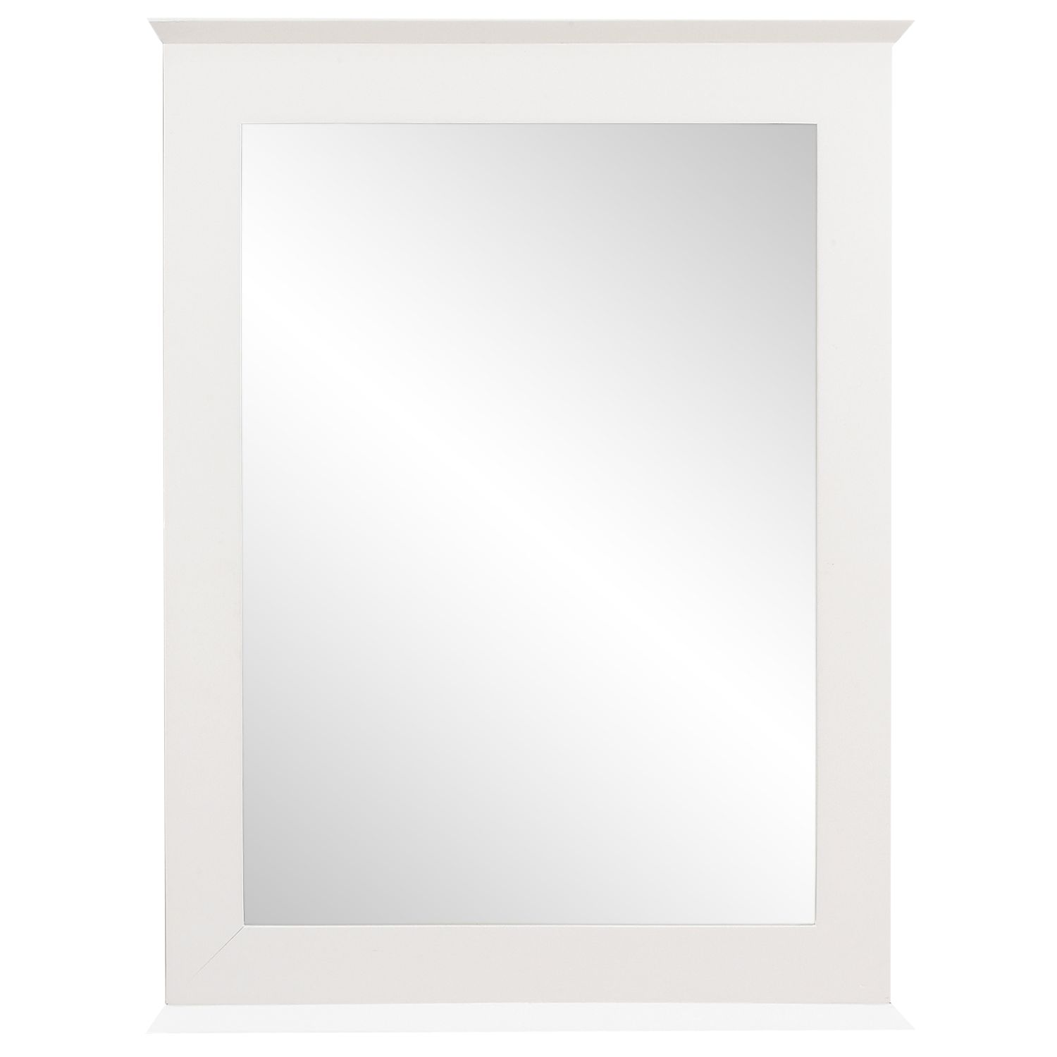 John Lewis St Ives Mirror, White