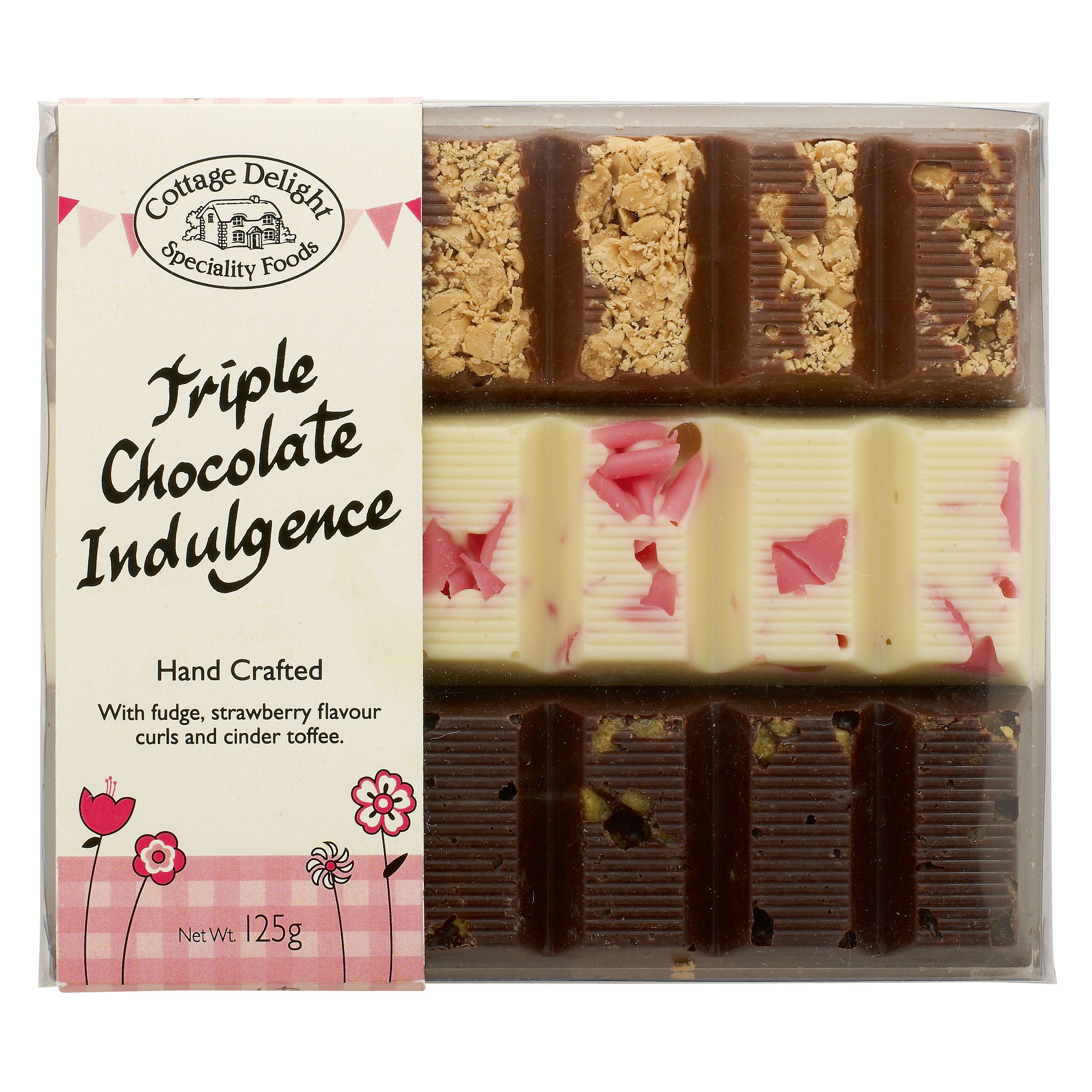 Cottage Delight Tripple Chocolate Bars, 125g