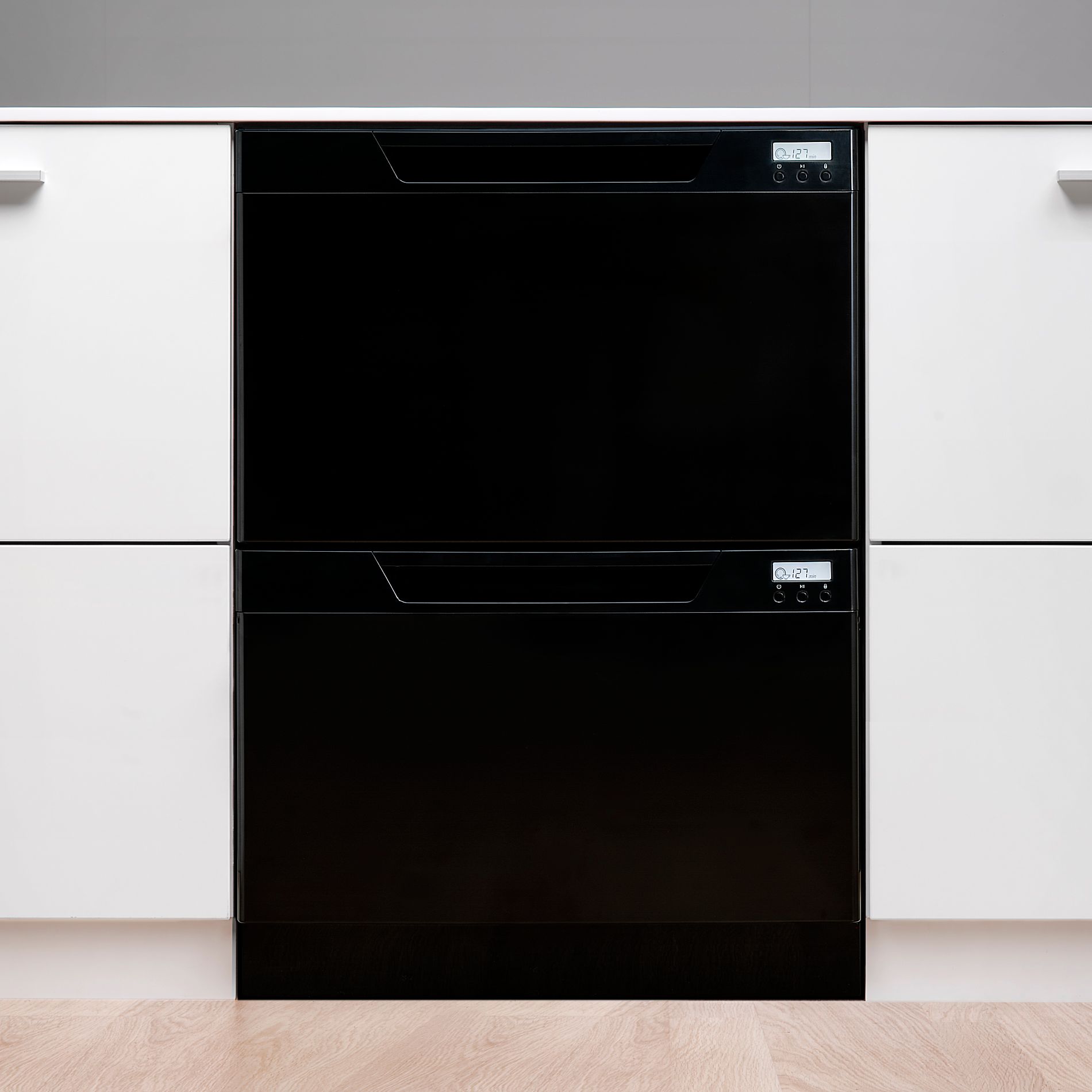 Fisher & Paykel DD60DCHB6 Built-in Dishwasher, Black at John Lewis