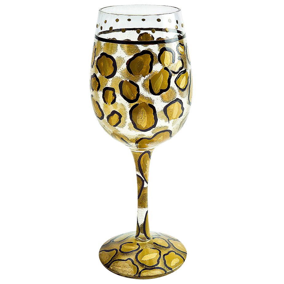 Lolita Leopard Wine Glass