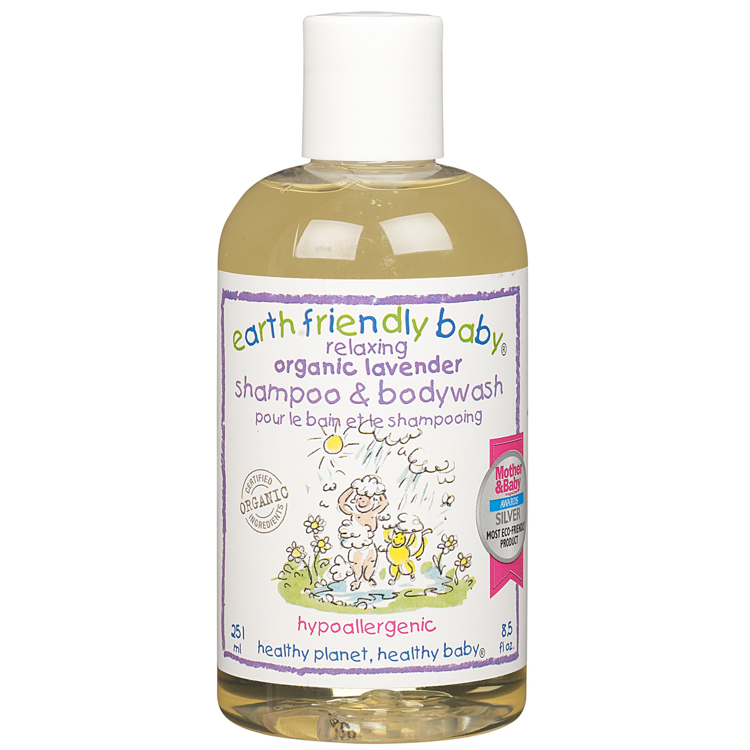 Earth Friendly Baby Lavender Shampoo and Bodywash, 251ml