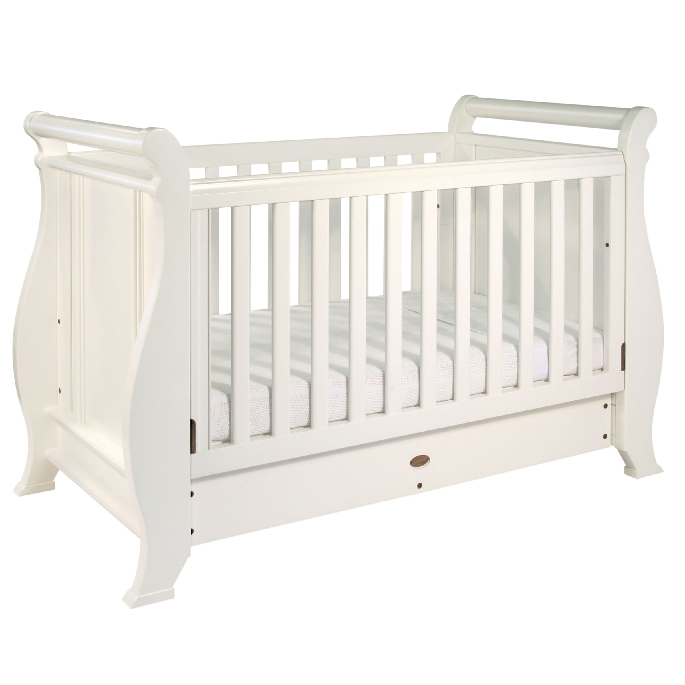 Boori Original Sleigh Cotbed, White