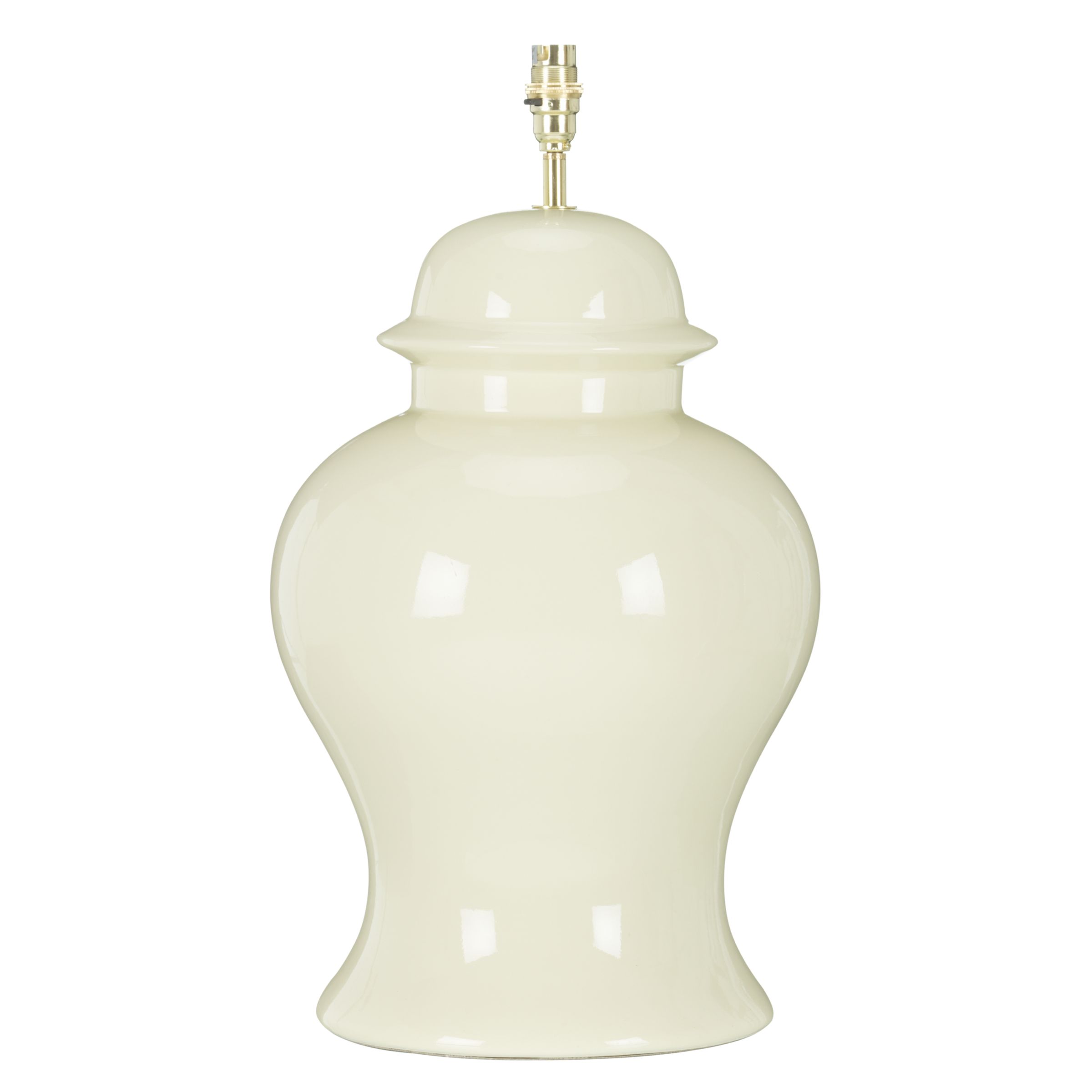 John Lewis Baluster Lampbase, Buttermilk at John Lewis