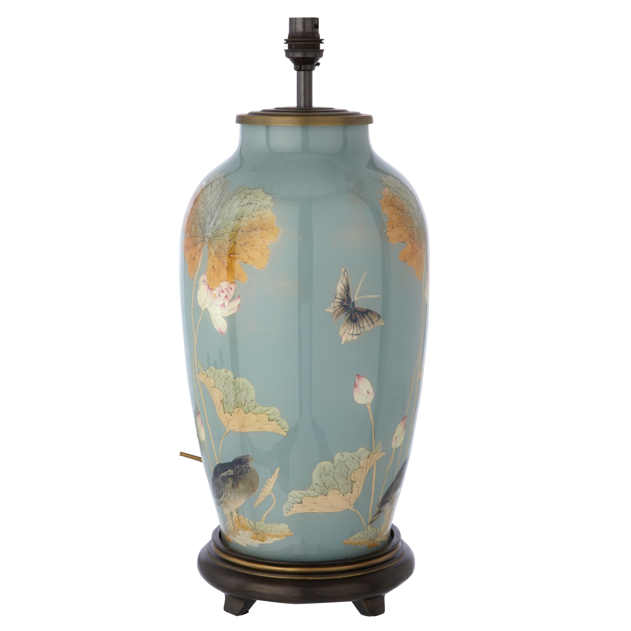 Jenny Worrall Chinese Heron Glass Lamp Base at John Lewis