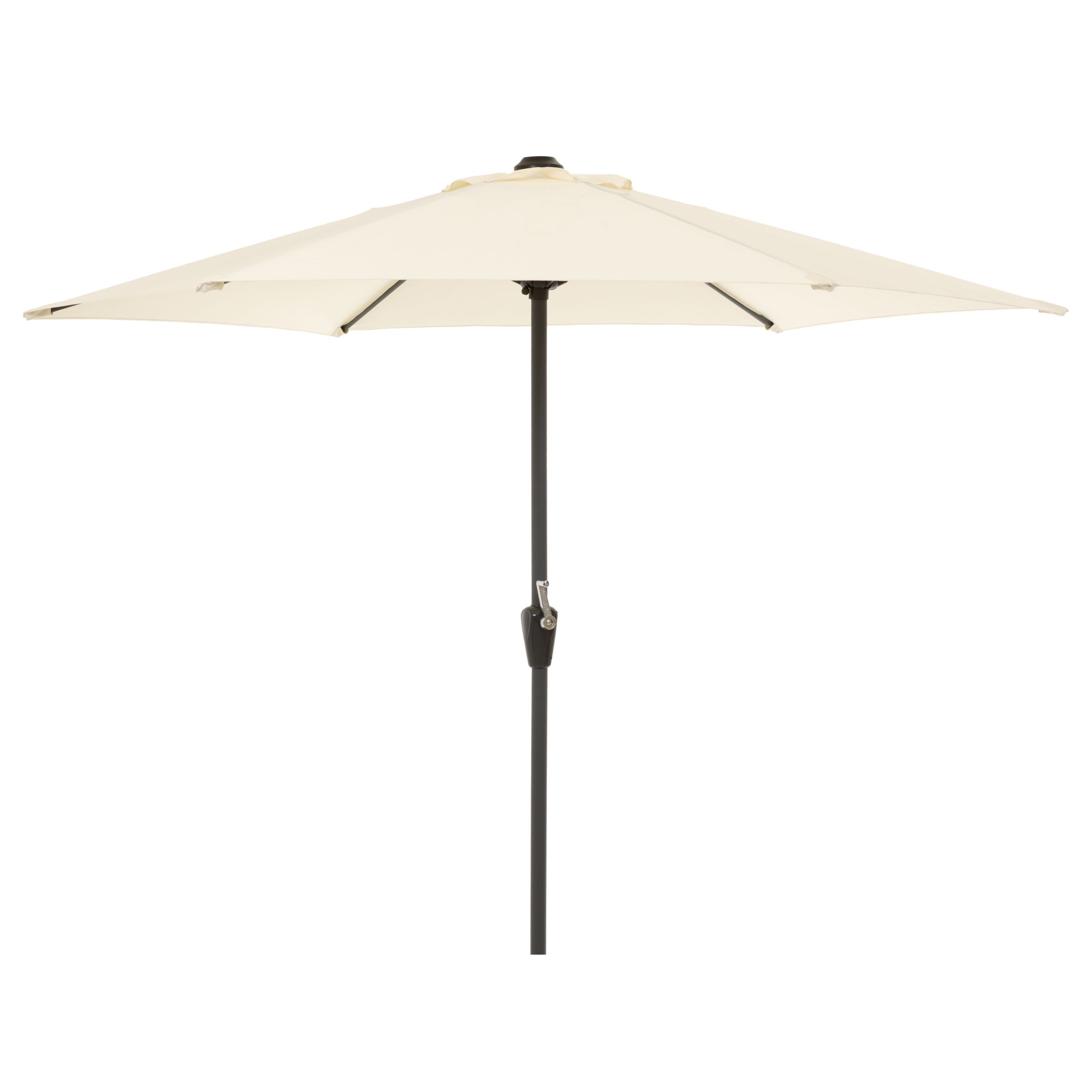 John Lewis Graphite 2.5m Parasol, Natural