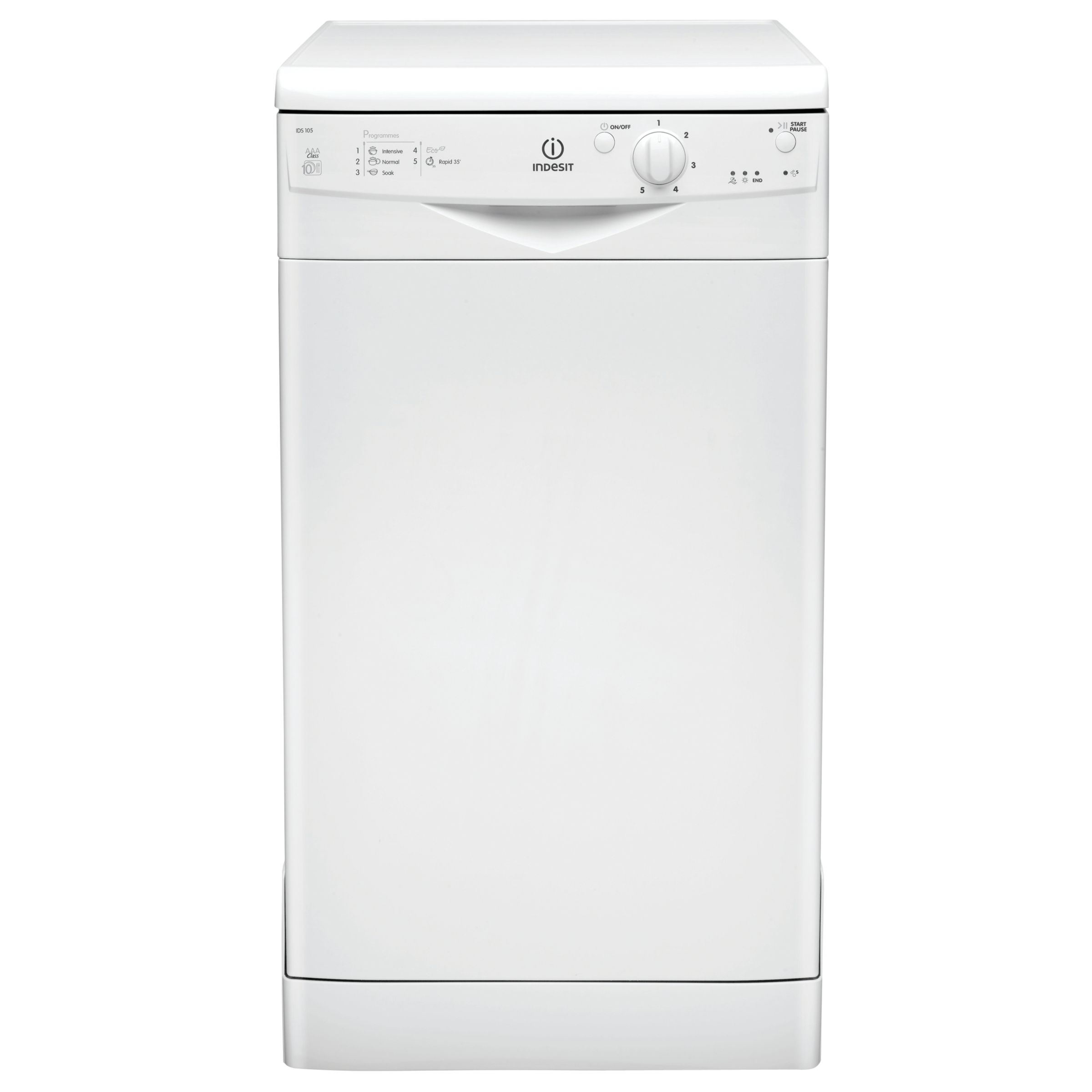Indesit IDS105 Slimline Dishwasher, White