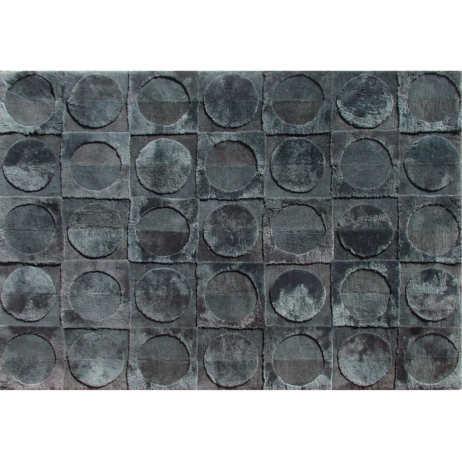 Shearling Lunar Sheepskin Rug, Charcoal, L170 x W240cm at John Lewis