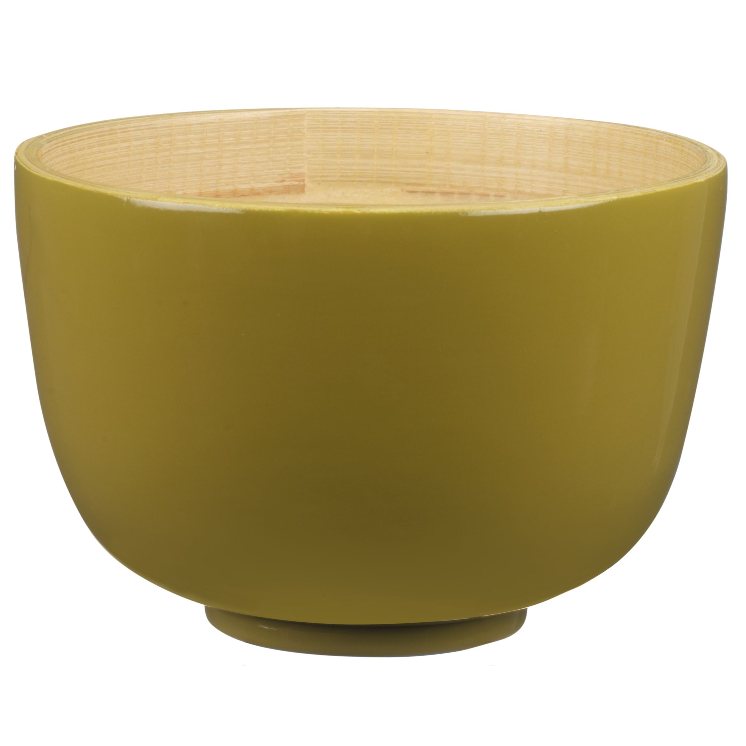 John Lewis Bamboo Serving Bowl, Green, Small