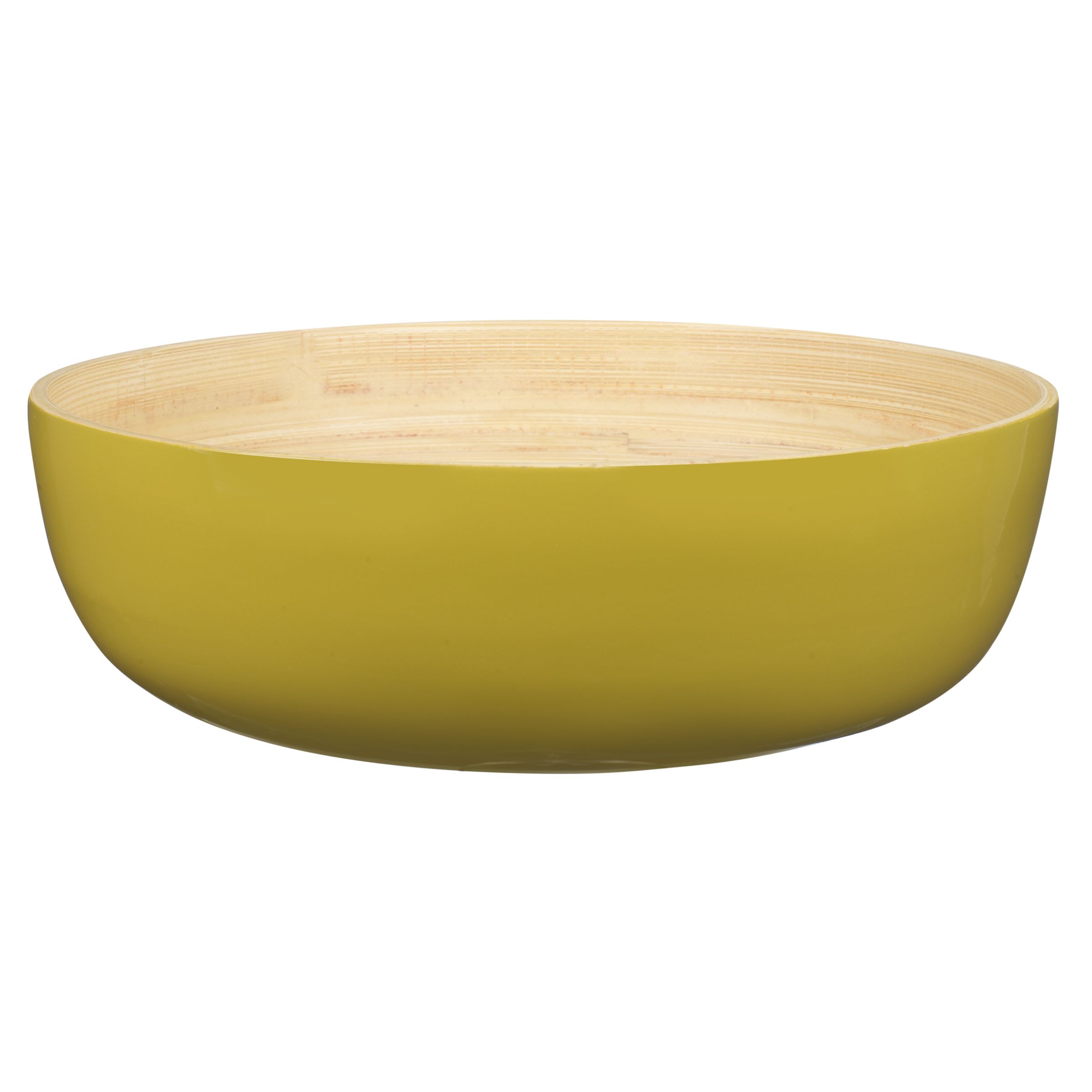 John Lewis Bamboo Serving Bowl, Green, Medium