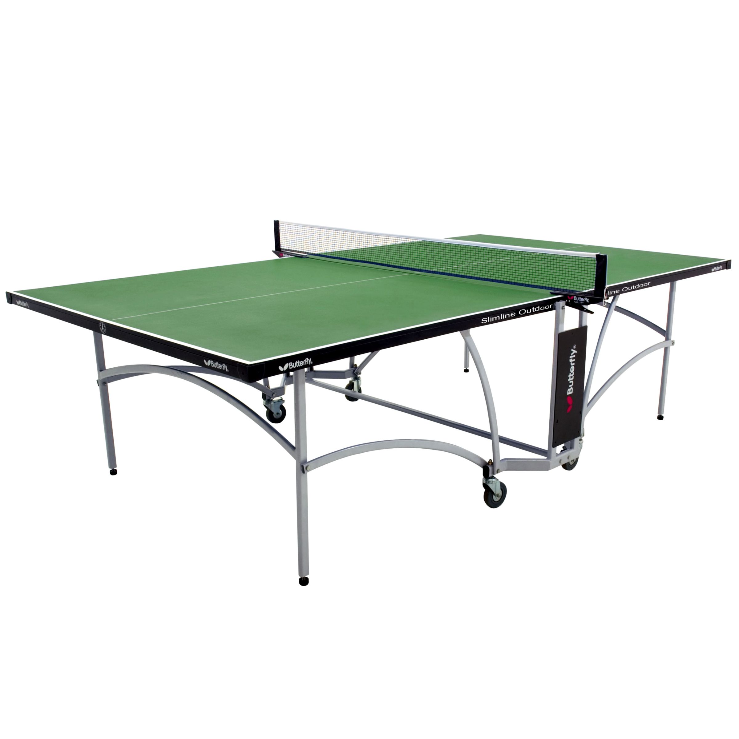 Butterfly Slimline Outdoor Table Tennis Table, Green at John Lewis