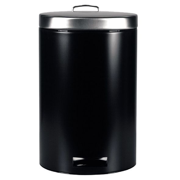 Brabantia Pedal Bin, Matt Black, 12L
