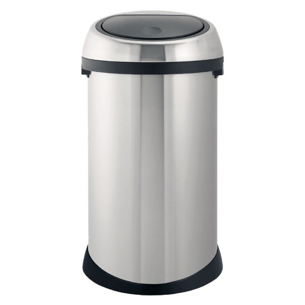 Brabantia Fingerprint Proof Touch Bin, Matt Steel, 50L