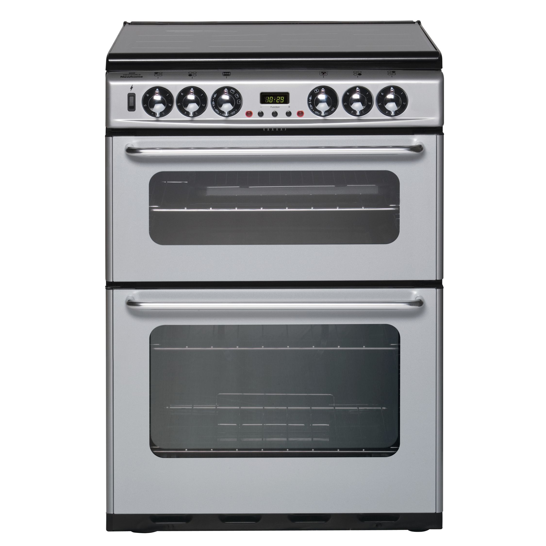 New World DF600TSIDOM Dual Fuel Cooker, Silver at John Lewis